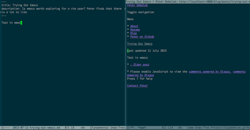 Editing and using the internet in emacs